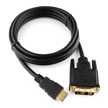 Кабель HDMI-DVI-D , single link, зол.конт., экран., черный, 1.8м