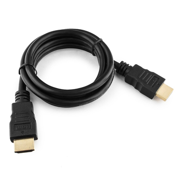 Кабель HDMI-HDMI ver:1.4  1m  черный  позол.разъемы  экран  пакет  Cablexpert CC-HDMI4-1M