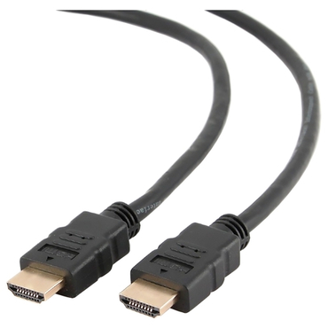 Кабель HDMI-HDMI ver:1.4, 4,5m, черный, позол.разъемы, экран, пакет, серия Light, Gembird CC-HDMI4L-15