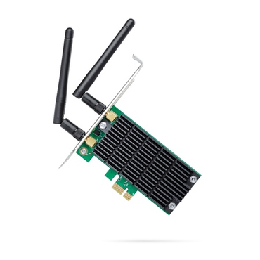 Адаптер беспроводной TP-Link Archer T4E двухдиапазонный 2,4/5 МГц, 802.11ac, 867Мбит/с + 300Мбит/с, PCI-E, 2 антенны