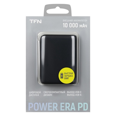 Аккумулятор внешний TFN Power Era PD 10 10000mAh, черный