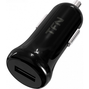 Зарядное устройство автомобильное TFN TFN-CC1U1ABK USB, 1А, черный