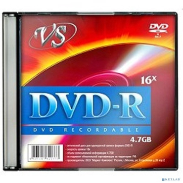 Диски VS DVD-R 4.7Gb, 16x, Slim Case 1шт.
