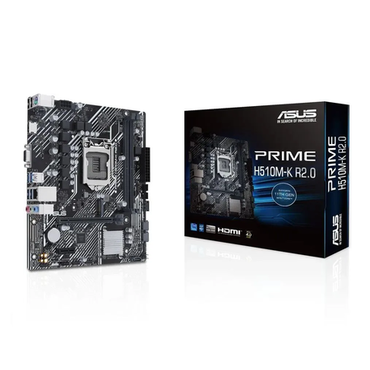 М/плата Asus PRIME H510M-K R2.0 Soc-1200 Intel H470 2xDDR4 mATX AC`97 8ch(7.1) GbLAN+VGA+HDMI