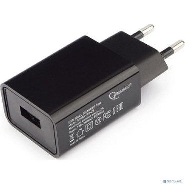 Зарядное устройство сетевое Cablexpert  10.5Вт, 2.1А, 1xUSB, черный, пакет (MP3A-PC-25)