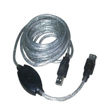 Кабель удлинительный USB 2.0 AM/AF(с усилителем) 25м VCOM  VUS7049-25 repeater