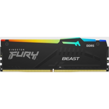 Память DIMM DDR5 16Gb (5600MHz) Kingston Fury Beast RGB CL40 KF556C40BBA-16