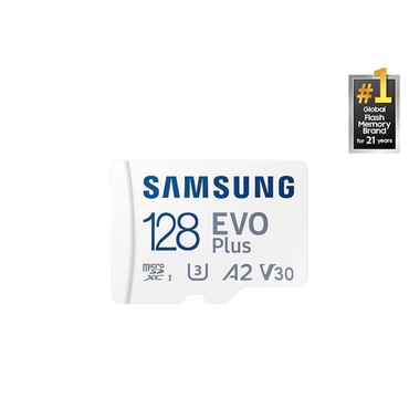 Карта памяти microSDXC [класс 10/UHS-I/U1/A1] 128 Gb Samsung EVO +SD адаптер (160/90 MB/s) (MB-MC128SA/EU)